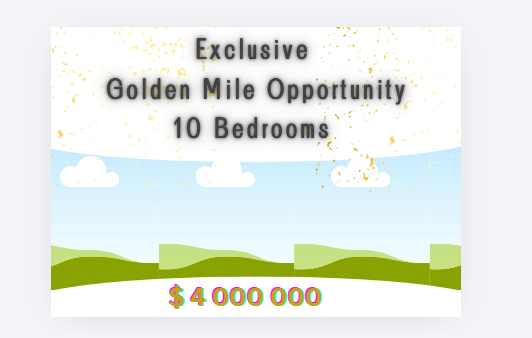 Golden Mile or Area Show Off I Editable Canva Template for Real Estate