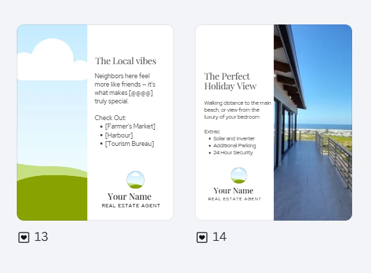 Instagram Post Collection Canva Real Estate Templates