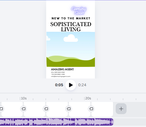 Coming Soon Video Sampler I Canva Templates for Real Estate